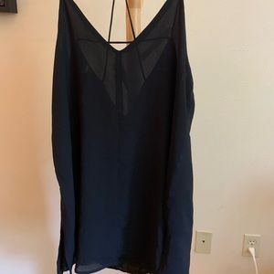 Forever 21 black slip dress
